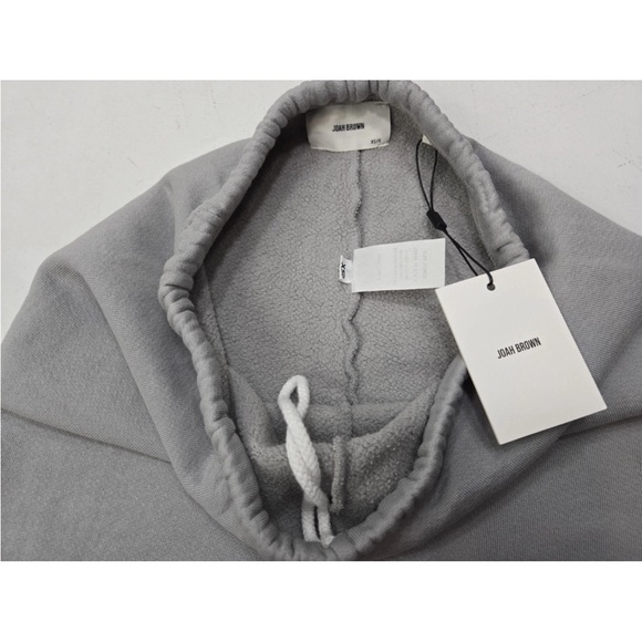 Joah Brown Fitted Sweat Shorts Washed Gray French Terry USA XS/S NEW - Picture 4 of 12